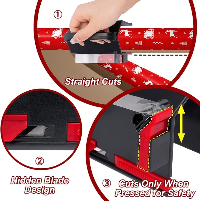 VEEVEO Gift Wrapping Paper Cutter Set