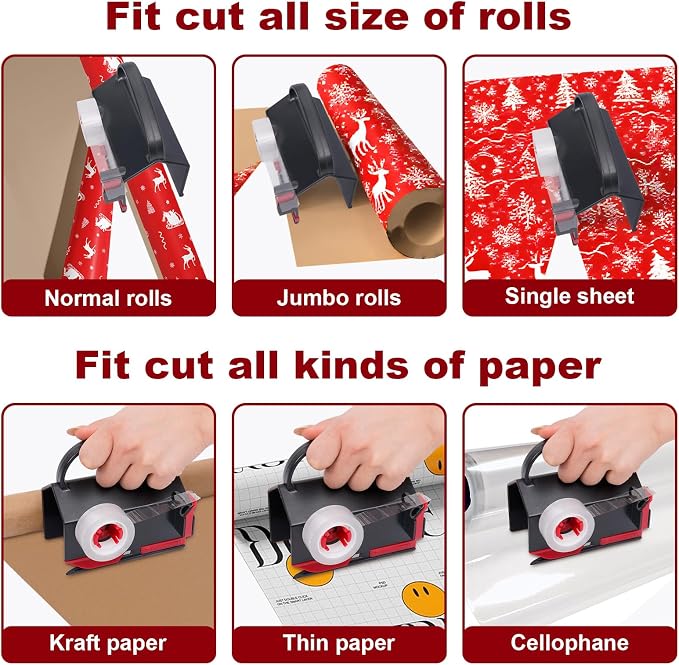 VEEVEO Gift Wrapping Paper Cutter Set