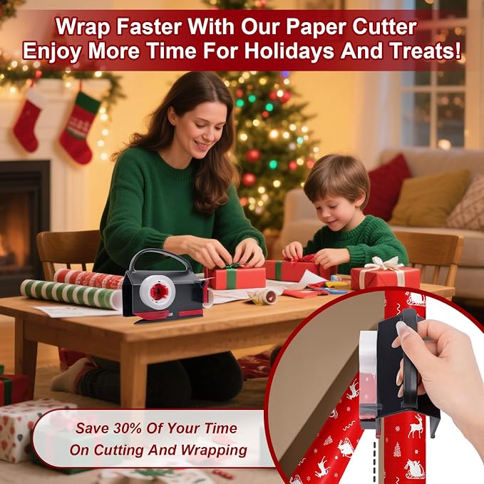 VEEVEO Gift Wrapping Paper Cutter Set